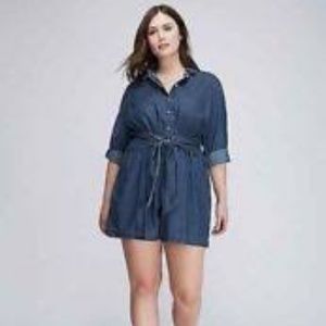 DENIM ROMPER